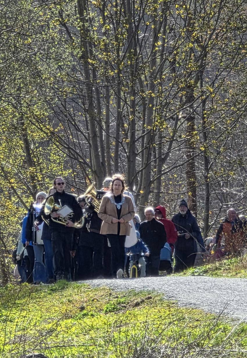 Åpning av ny turvei ble feiret i Mølleparken
